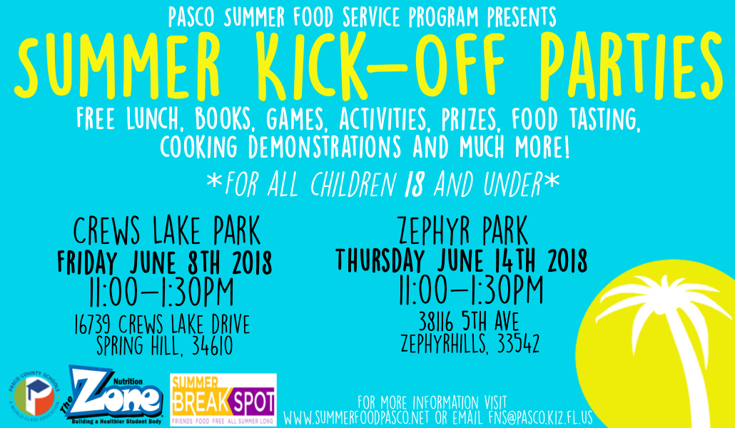 Summer Feeding Kick-off at Zephyr Park – June 14th