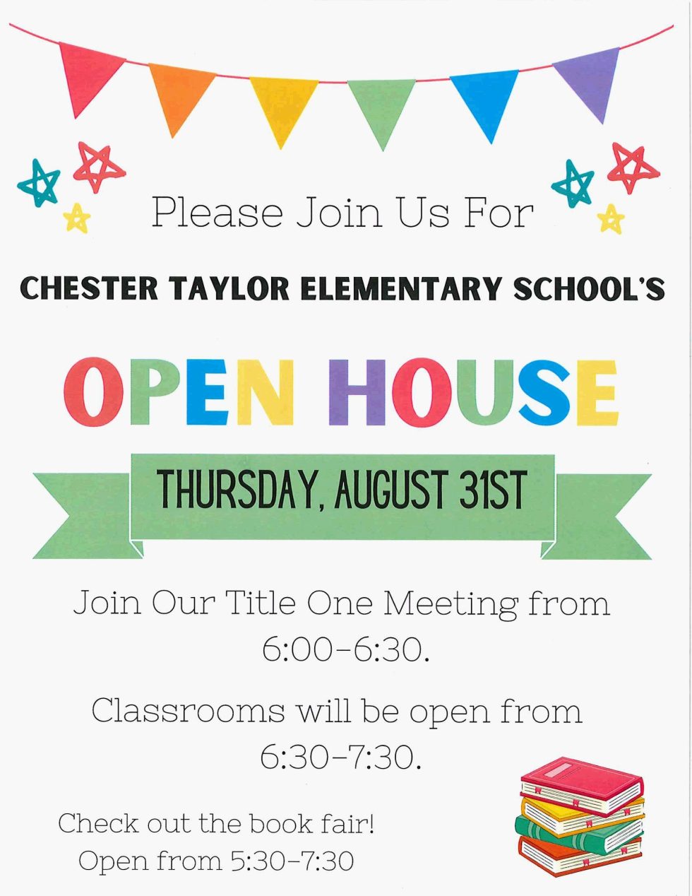 Open House | Chester W. Taylor Elementary School